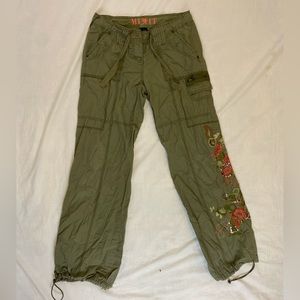 Green Y2K Cargo Pants